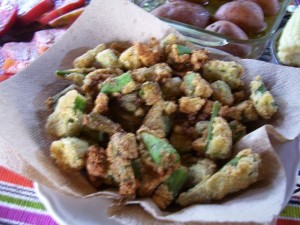 local fried okra